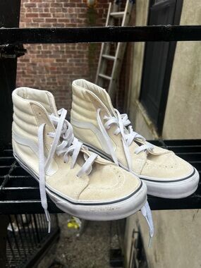 Vans White High-Top Skate Sneakers